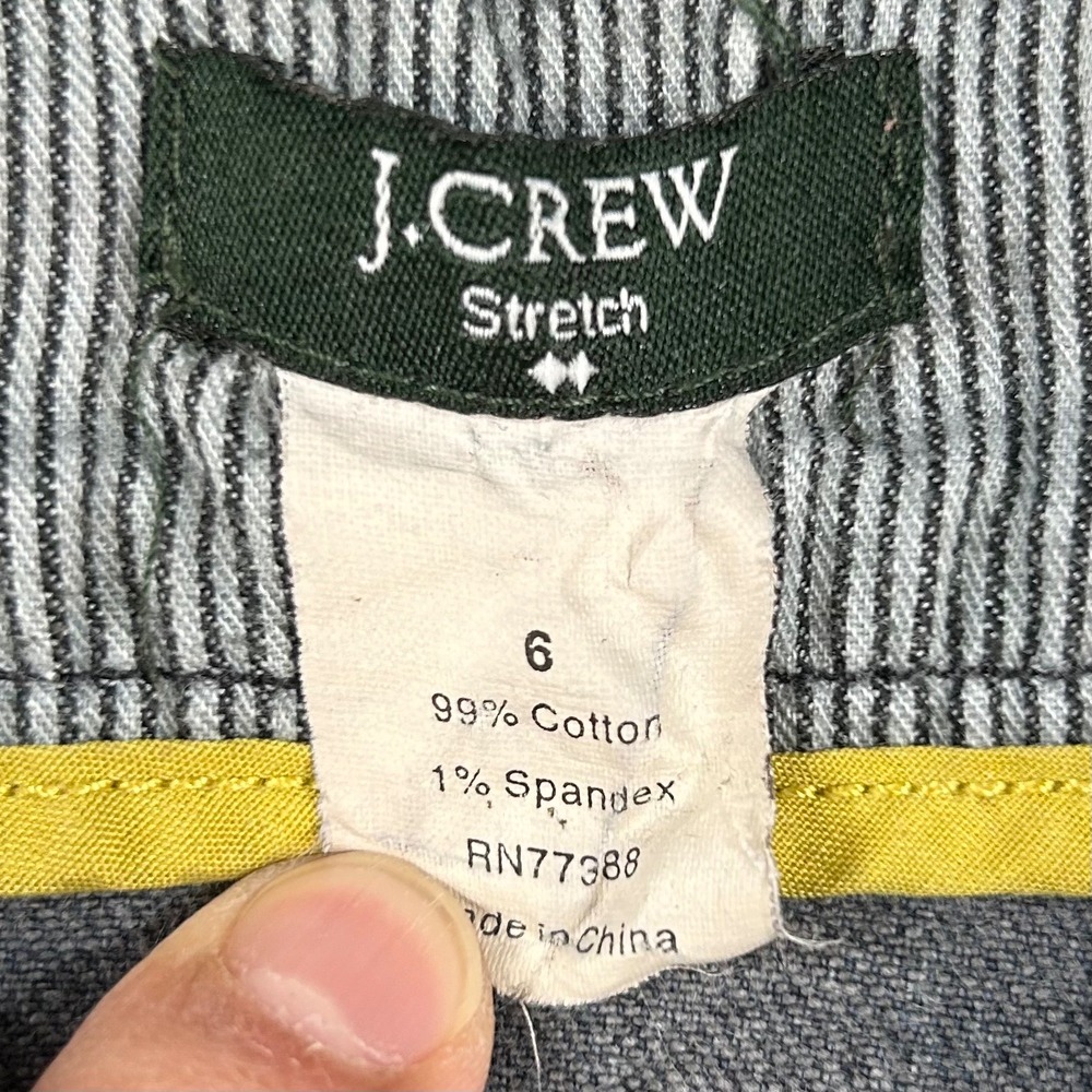 J Crew‎ Stretch Denim Sailor Skirt Button Front A Line Mini Size 6 - Picture 3 of 7